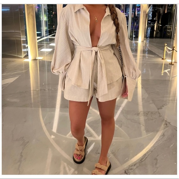 Pants - COPY - Linen 2-Piece Short Set